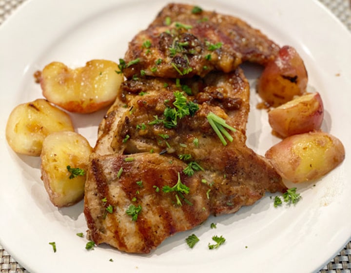 gestational diabetes lunch ideas pork chops