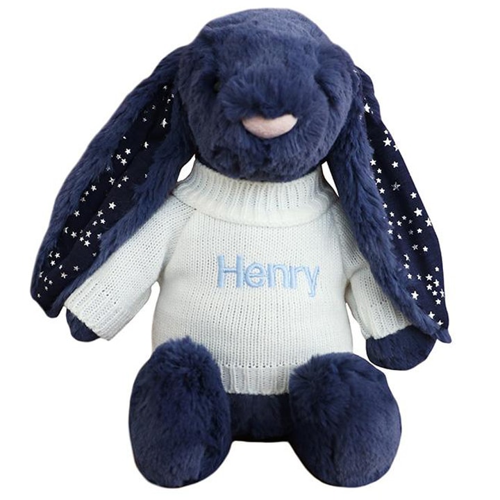 lovingly signed personalised bunny