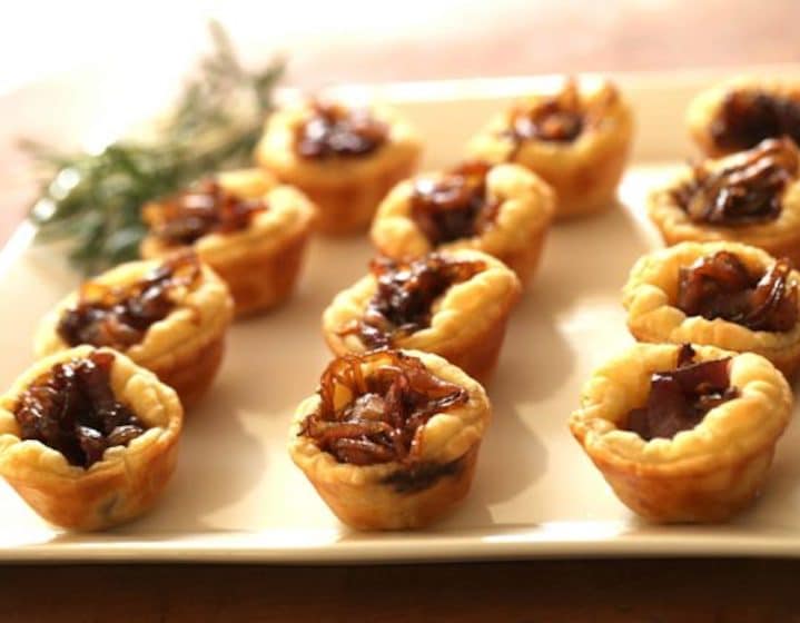 onion tarts Christmas snack recipes eat