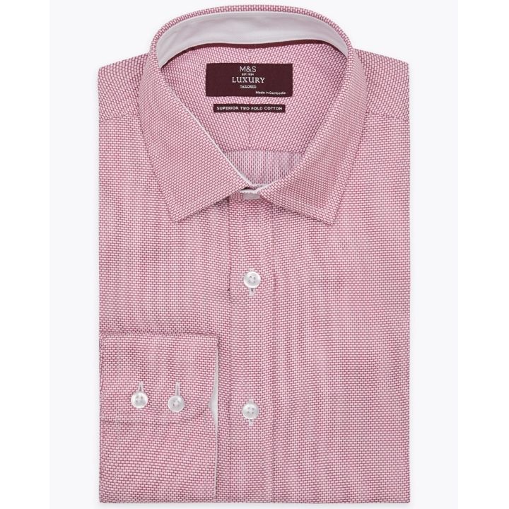 Marks & Spencer red cotton shirt for dad, CNY style 2021