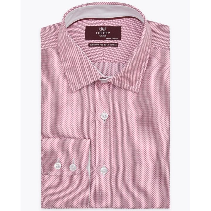 Marks & Spencer red cotton shirt for dad, CNY style 2021