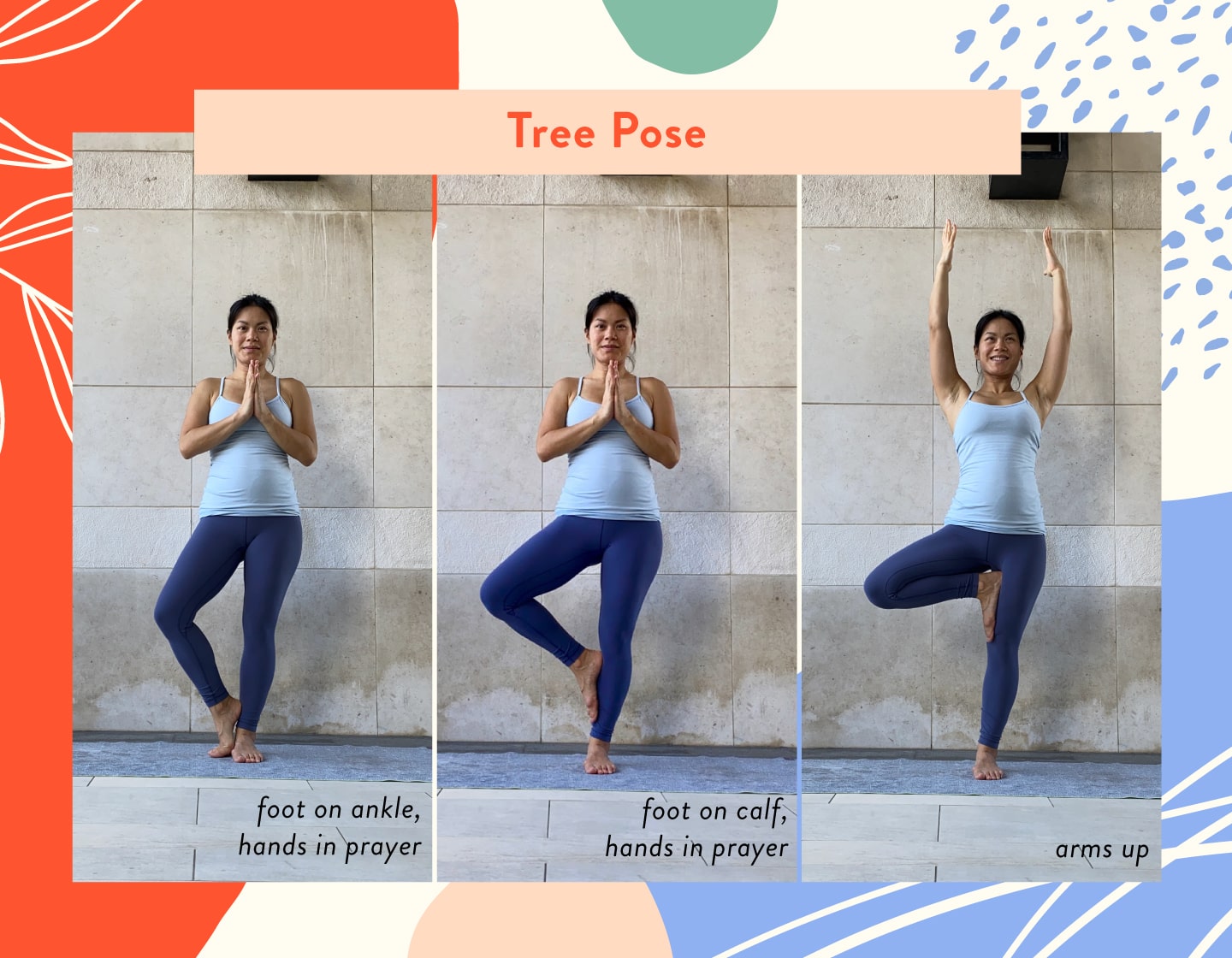 tree pose prenatal yoga