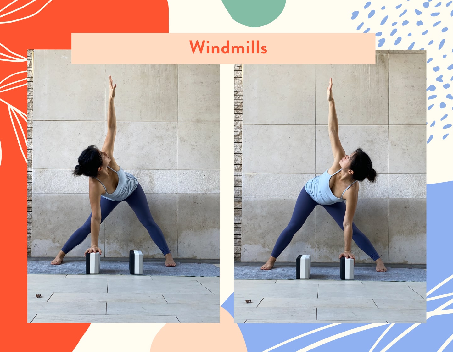 windmills forward bend prenatal yoga
