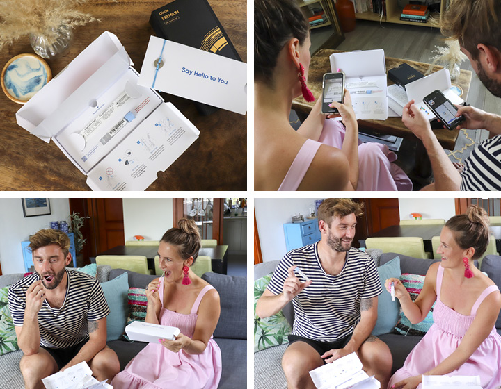 Parents-to-be take their CircleDNA testing kits, Hong Kong