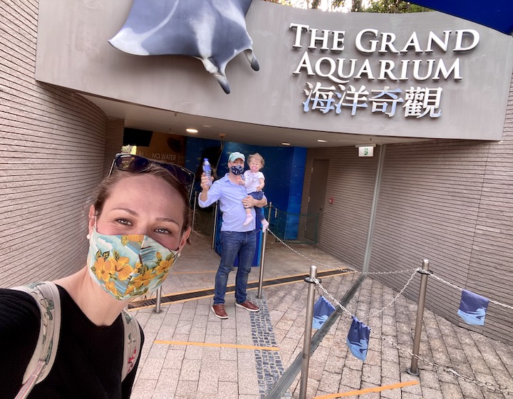 The grand Aquarium at Ocean Park Hong Kong 