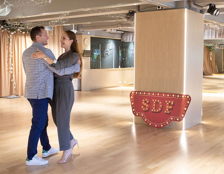 Katya Virshilas and her husband Klaus Kongsdal at the BallroomBees dance studio, Causeway Bay Hong Kong