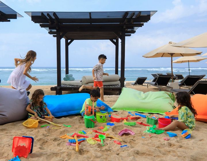 bali hotel bali resort ritz carlton nusa dua beach activities kids club