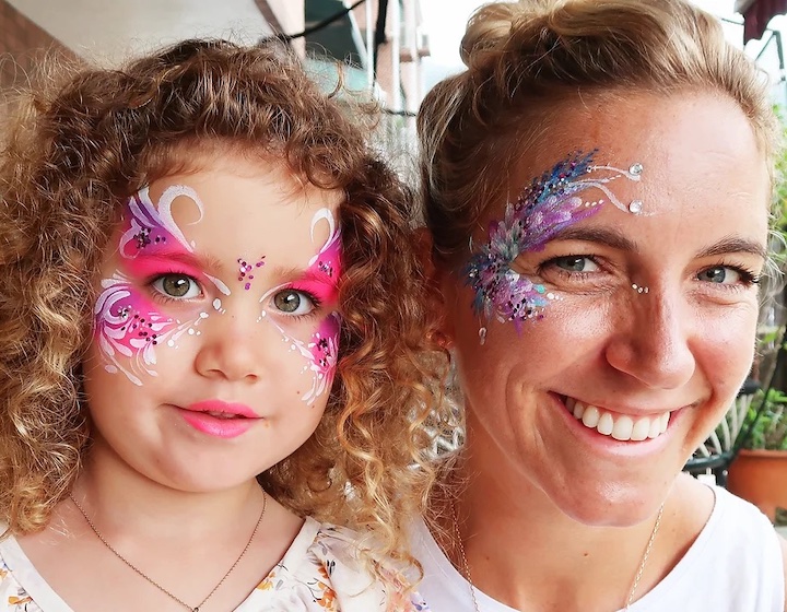 hong kong party entertainer kids birthday party abagails face and body art
