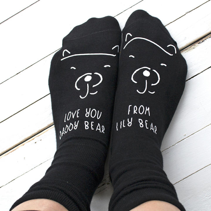 daddy bear socks personalised gifts father's day gift guide 2023 fathers day gifts hong kong fathers day gift