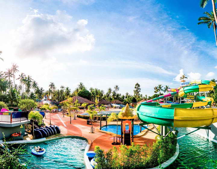 pink elephant water park koh samui things to do with kids thailand