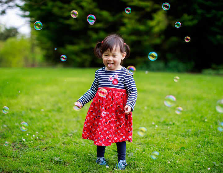 Sensory Play Messy Play Bubbles