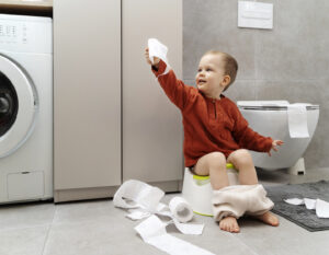 Potty training child