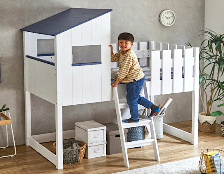 Petit Kids House Loft Bed, ChopChop Baby