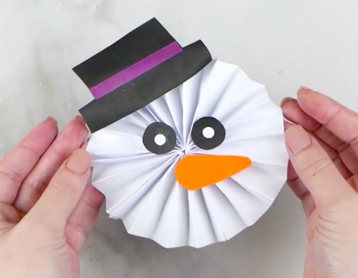 Paper Snowman DIY Christmas 