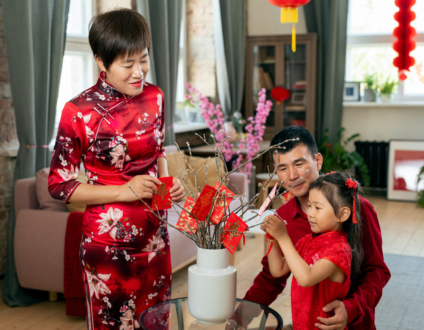 Hong Kong office has prepared great Chinese New Year decorations and  displays to celebrate the Year