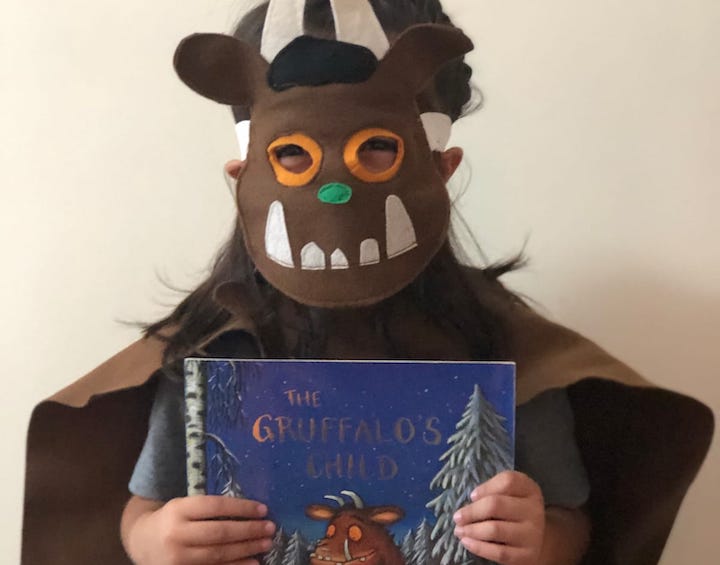 gruffalo's child diy costume