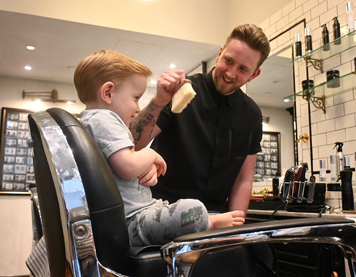 fox and the barber shop kids haircut hong kong hairdresser salon kids hair cut hk father and son package 