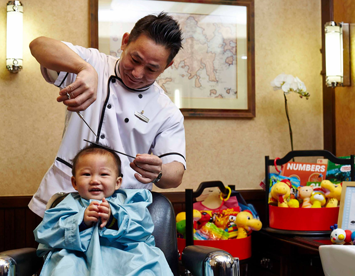 mandarin oriental barber hong kong mandarin barber shop hk kids haircut children salon hairdresser hong kong babies first cut