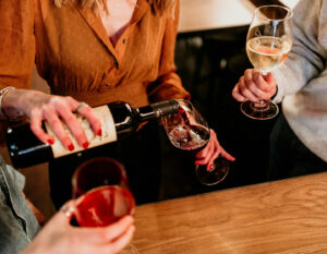 women enjoyed red wine, white wine and rose together, wine shops and liquor stores that deliver in hong kong