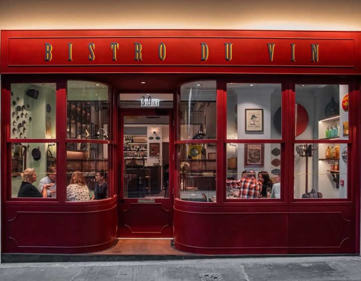 Cosy French Restaurant, Bistro du Vin in Kennedy Town boasts charming vintage decor and hearty classics like coq au vin, duck confit, and Grand Marnier soufflé.