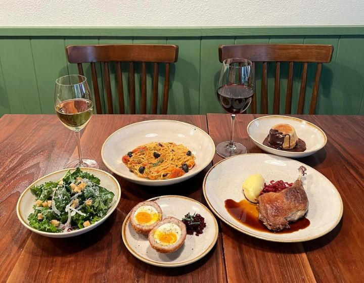 Jean May is a cozy French-inspired bistro perfect for casual dining meals or take-out options for you and the family.
