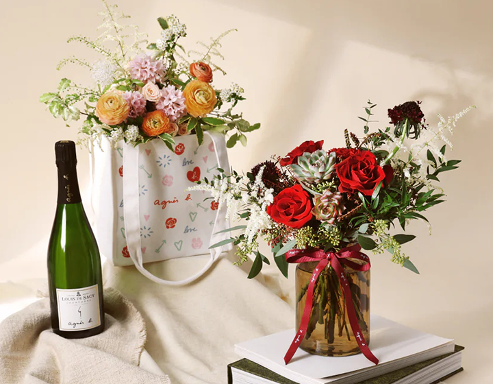 best florists in hong kong: agnes b fleurist is the floral branch of the french bran