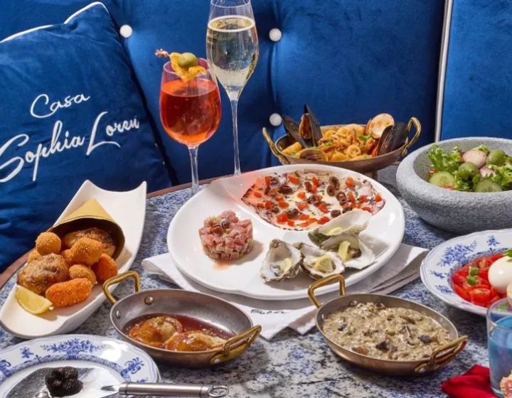 Mother's Day Brunch Afternoon Tea Cakes in Hong Kong Casa Sophia Loren Mediterranean Mother's Day brunch with free-flow drinks and a lovely free gift