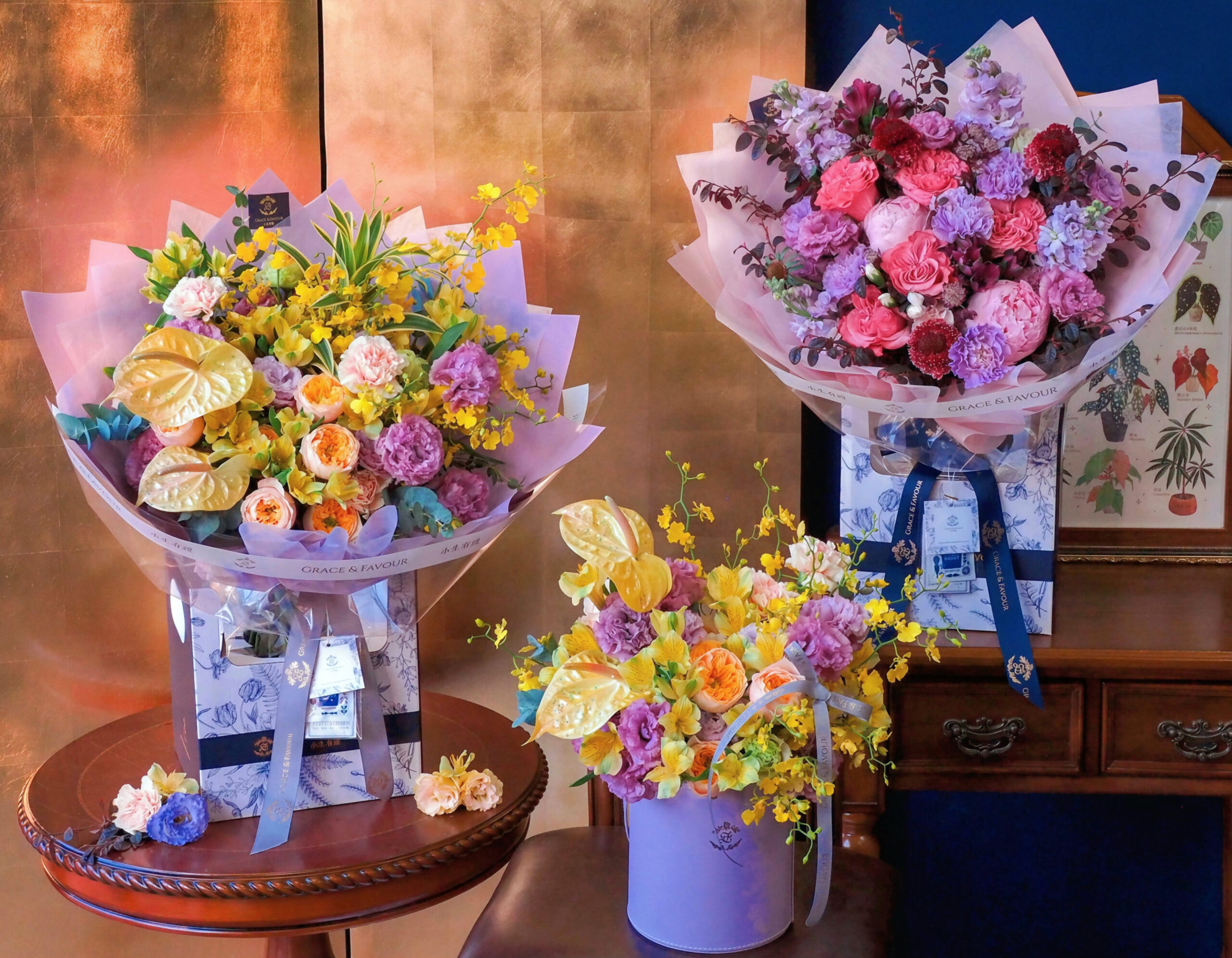 best florists in hong kong: grace and favour hk are a great luxury pick for floral arrangements