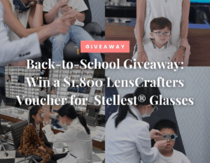 win a lenscrafters giveaway voucher worth $1,800 stellest glasses