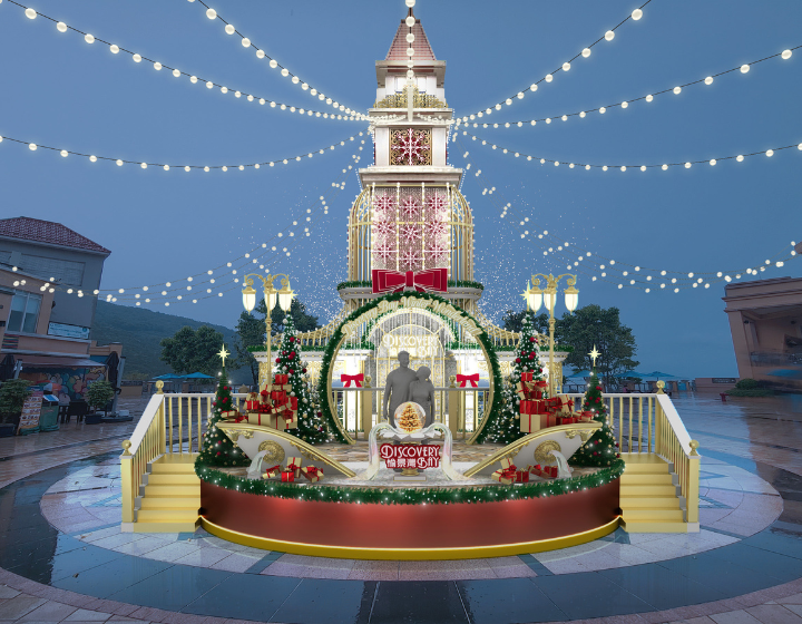 Discovery Bay Winter Wonderland Hong Kong Christmas Display Italian-inspired market 2025