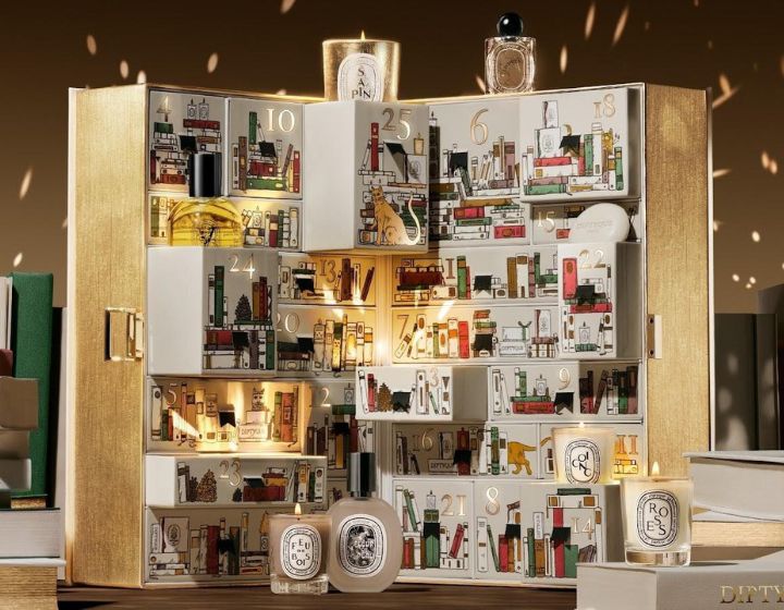 Diptyque’s holiday collection ‘A Night of Wax and Gold’ christmas advent calendar