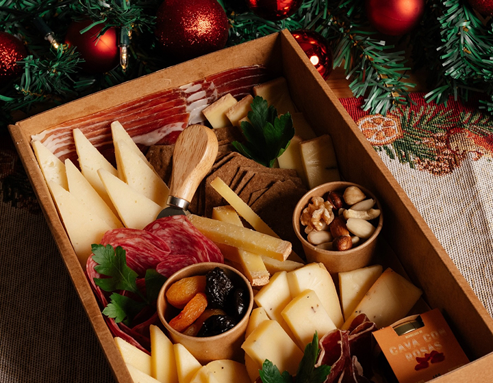 Feather And Bone Christmas Dinner charcuterie and cheese plate for Hong Kong delivery