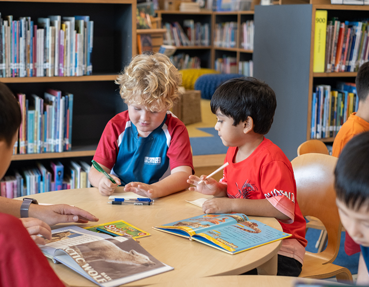 kindergarten age kids in hong kong academy library, best pre schools in hk