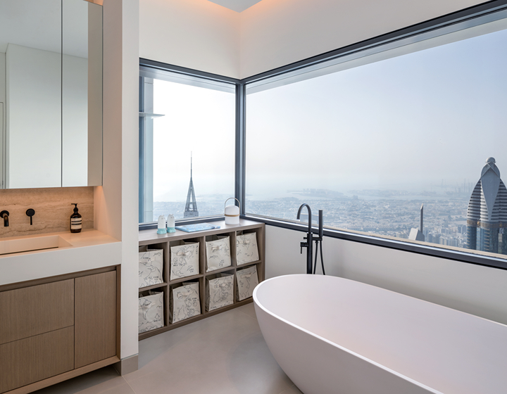 Deborah Guttieres Interiors, bathroom with a view, interior designed bathroom