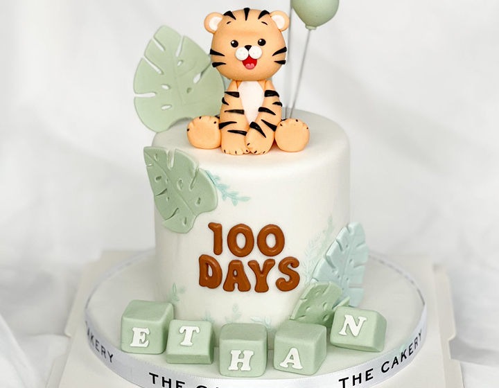 100 Days Celebration: 100 days cake from The Cakery