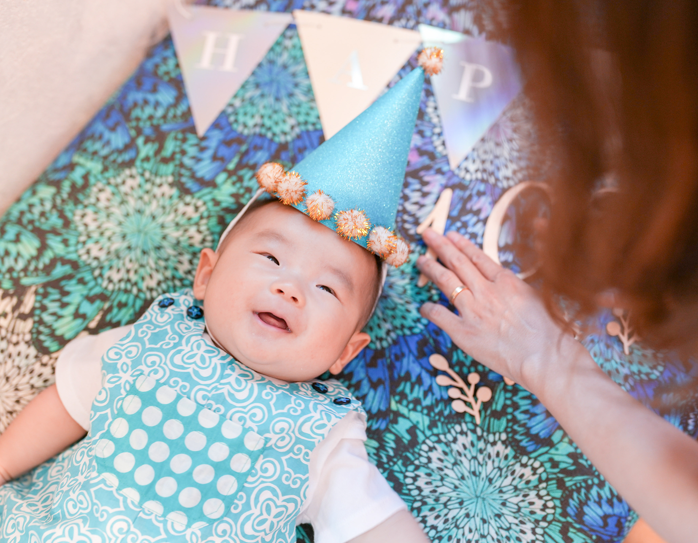 100 Days Celebration: baby at his 100 day party