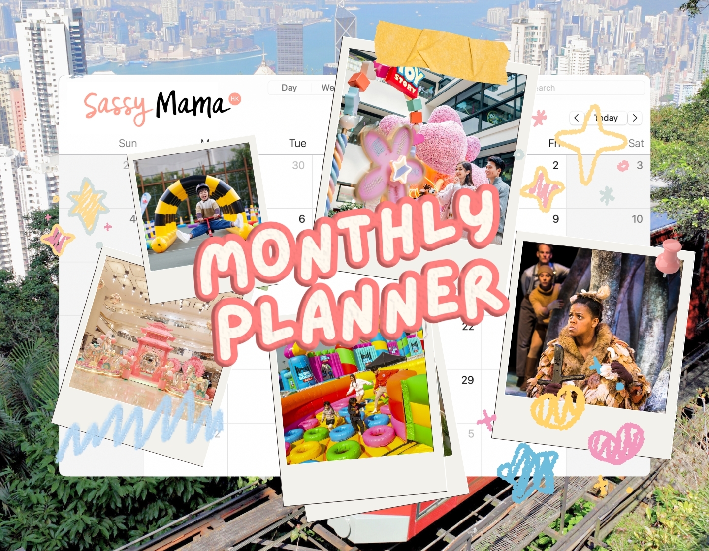 Monthly Planner, things to do with kids this weekend in Hong Kong