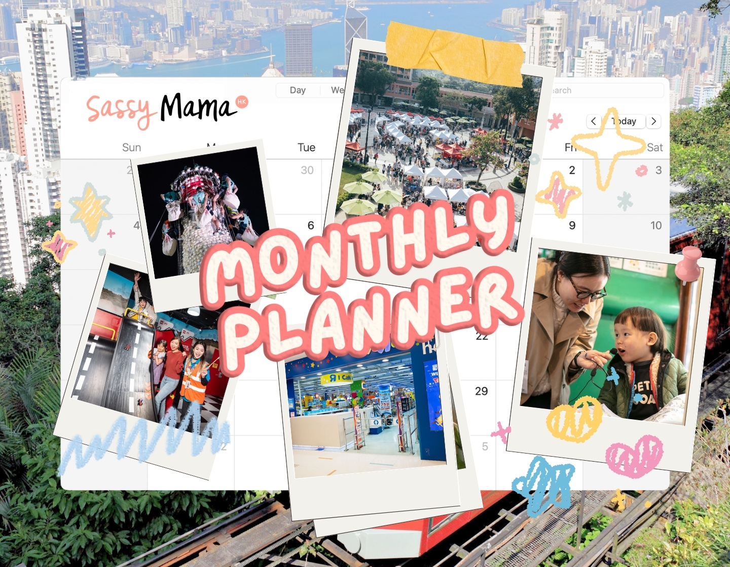 Monthly Planner, things to do with kids this weekend in Hong Kong May 2026