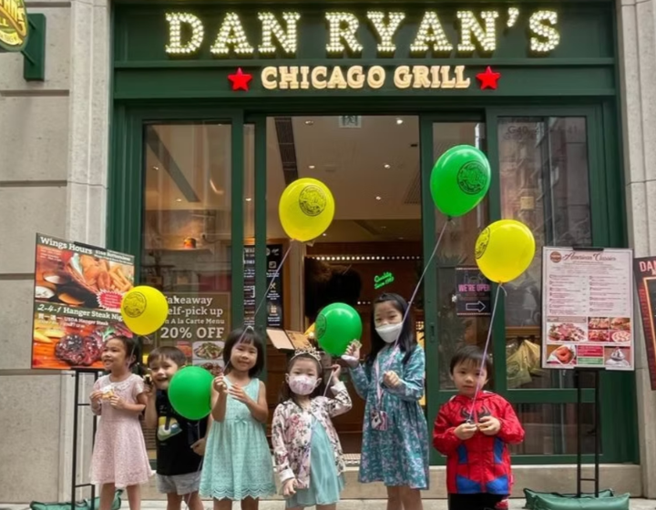 family friendly restaurants Hong Kong, kid-friendly restaurants hong Kong, best family friendly restaurants 2026, Dan Ryan's Chicago Grill