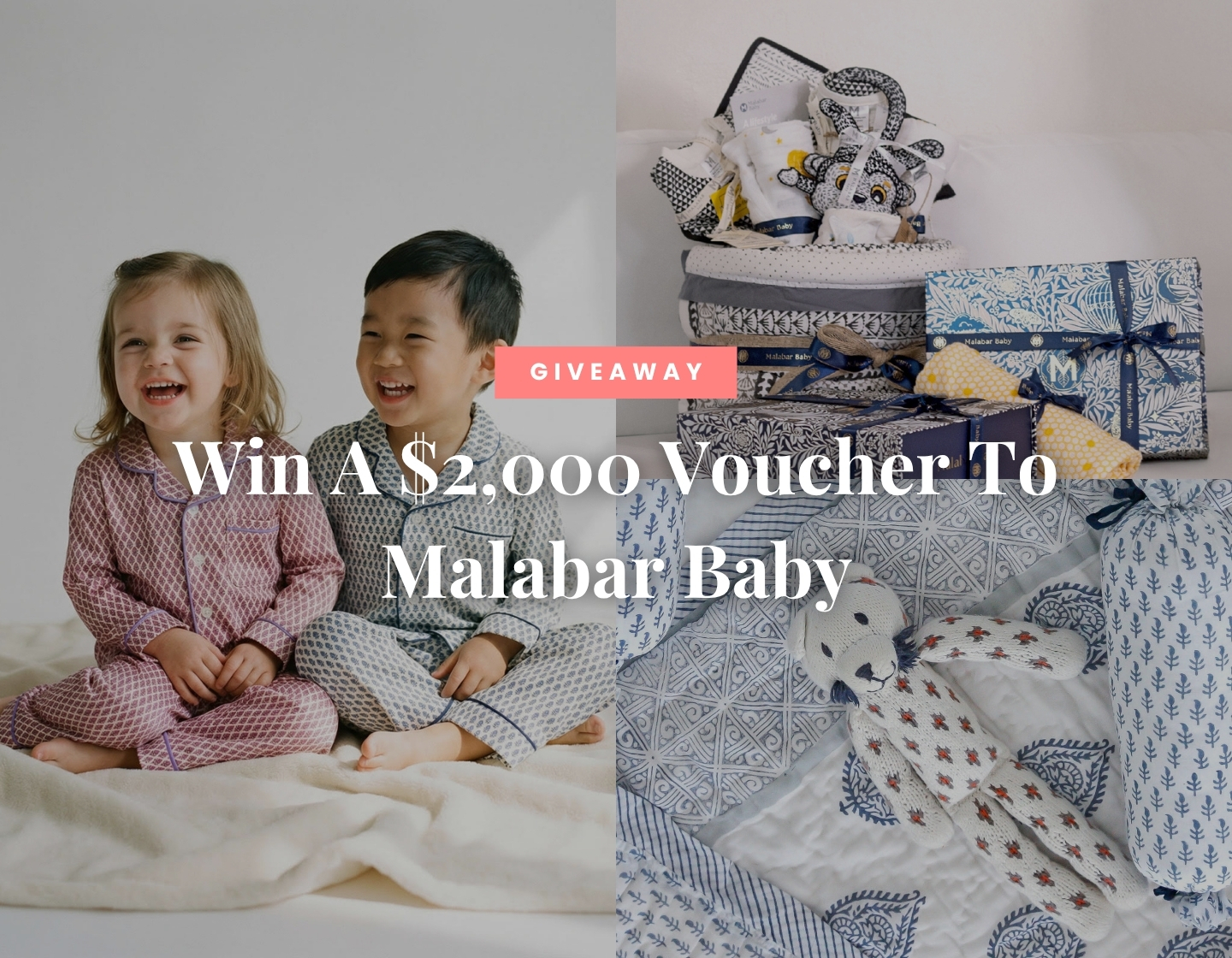 Malabar Baby giveaway, win a $2,000 voucher for Malabar Baby, two giveaway winners
