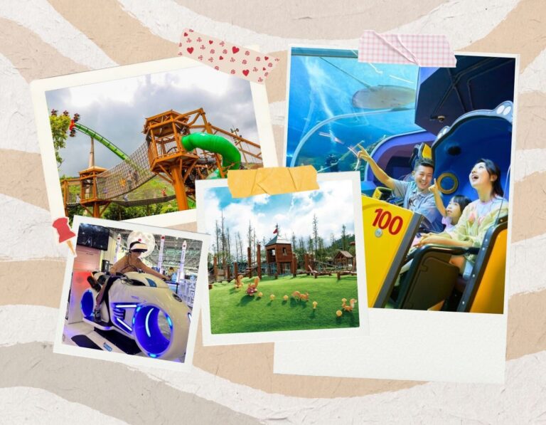 a collage of things to do with kids in zhuhai