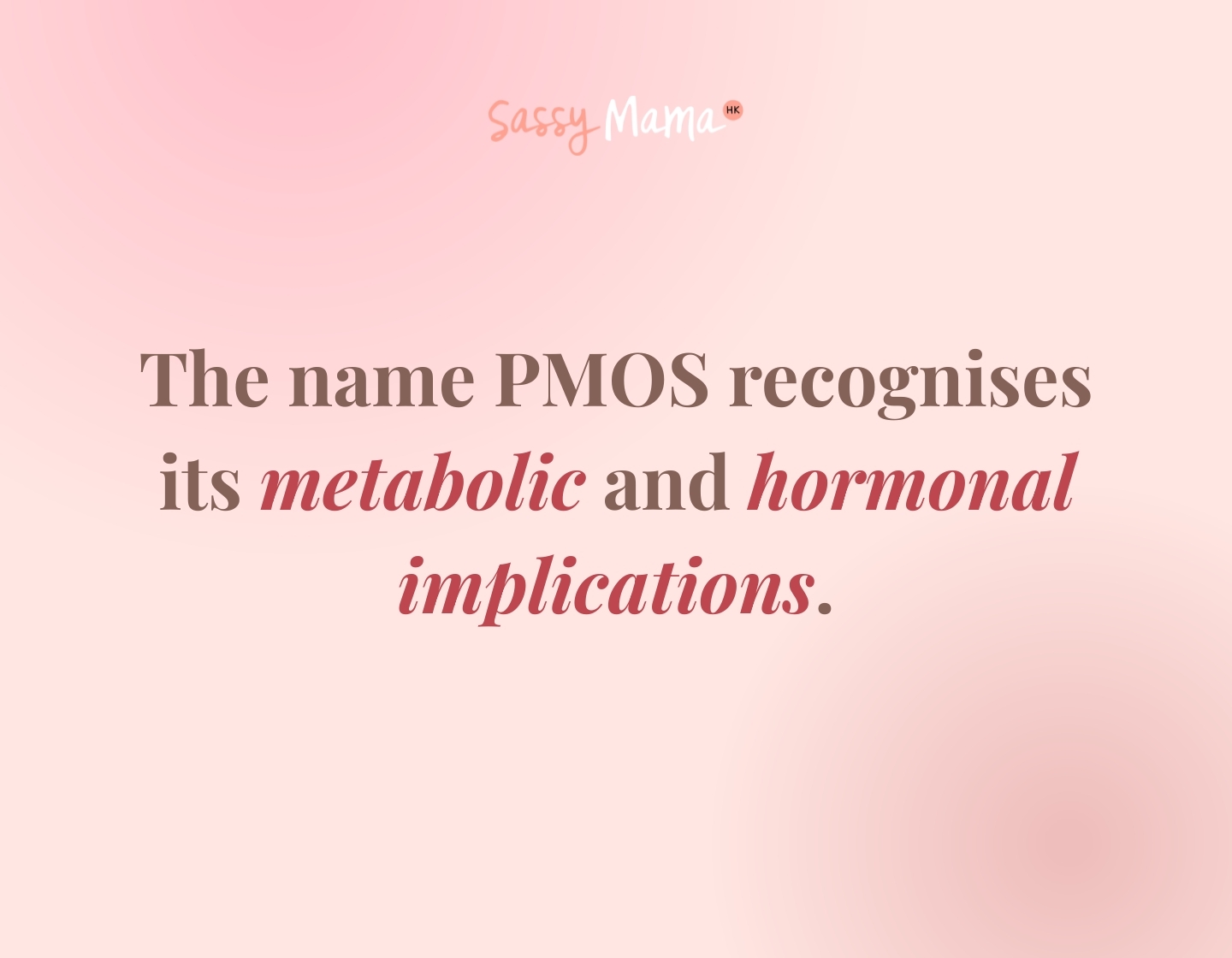 PCOS named PMOS