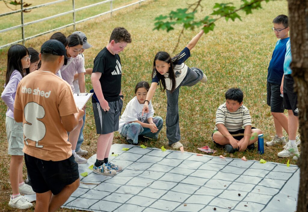 Children play outdoors at The Shed Hong Kong summer camp 2026
