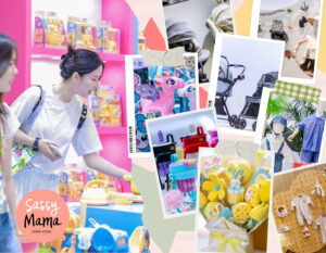 collage image of women shopping for baby products at CMBE China 2026