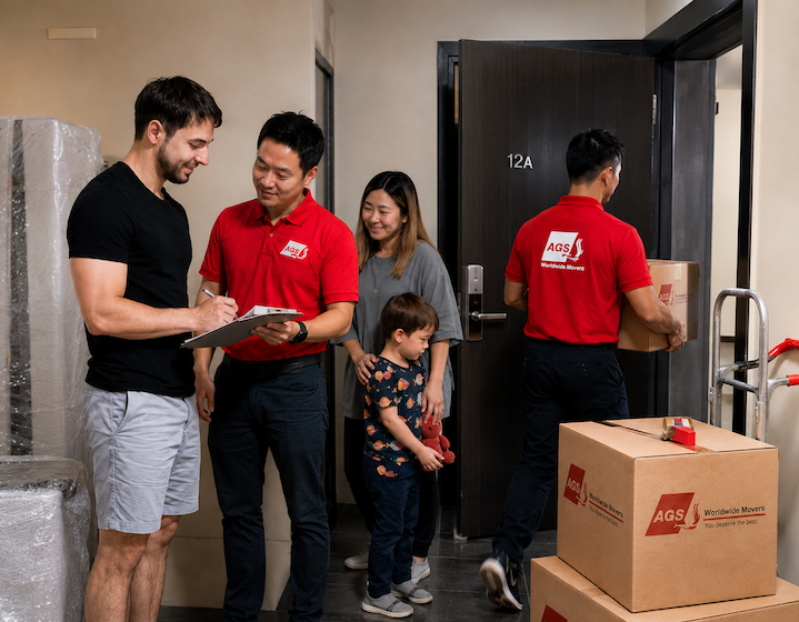 family moving house using AGS Hong Kong international relocation experts