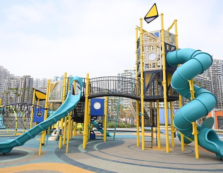 new Childrens playground in Tseung Kwan O Hong Kong