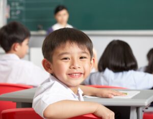 a student at an affordable Hong Kong international school