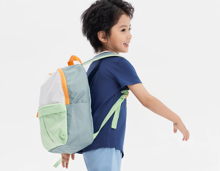 little boy with a Decathlon backpack, where to buy affordable kids sports bags and hiking backpacks in Hong Kong; Decathlon HK