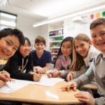 a group of Hong Kong international school students enjoying an after-school extracurricular activity