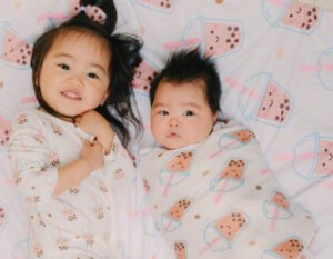 siblings in matching kids clothes from the wee bean, where to get clothes for kids in hong kong